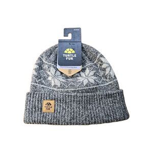 NWT TURTLE FUR Mount Snow Recycled Ocean Ragg Wool Blend Relaxed Fit Beanie